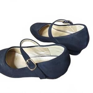 Black Mary Jane Flats with Buckle Strap